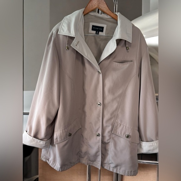 Braetan Jackets & Blazers - Braetan Women’s Plus Size 1X Lightweight Jacket Removable Hood coat